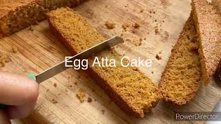 Egg Atta Cake  Vanilla Egg Cake Recipe [upl. by Binette]