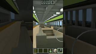 minecraft minecraftshorts construyendo una estación del metro moderno en Minecraft bedrock linea 3 [upl. by Gilleod105]