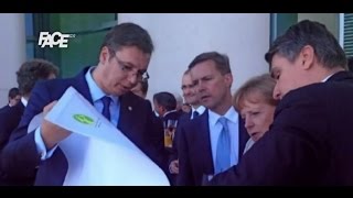 Šta je Vučić pokazao Merkelovoj u Berlinu [upl. by Biegel]