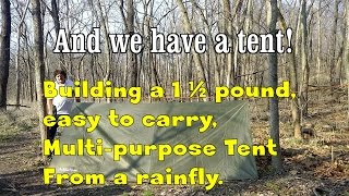 Turning My Lightweight Rainfly Into A Pup Tent [upl. by Treiber47]