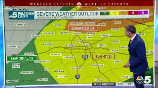 3 PM UPDATE Severe weather in North Texas Heres what to expect [upl. by Cioffred]