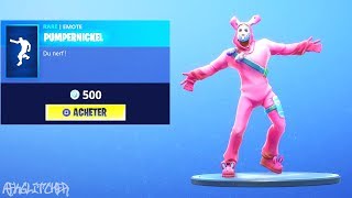 NOUVELLE DANSE PUMPERNICKEL NEW EMOTE  RABBIT RAIDER BACK   Fortnite Battle Royale [upl. by Kirit]