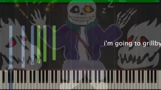 Megalovania【UNDERTALEアンダーテール】Piano Solo Arrangement Sheet Music楽譜 [upl. by Yrmac]