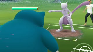 Legacy Snorlax vs Mewtwo in Pokemon Go PvP [upl. by Windy146]