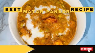 Matar Paneer Recipe  Paneer Recipe  muter paneerrecipeoftheday [upl. by Ybbil]