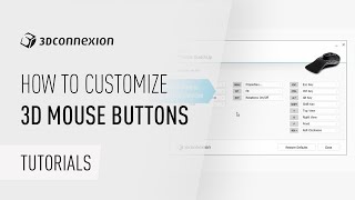 3DxWare 10  How to customize 3D mouse buttons [upl. by Marelda]