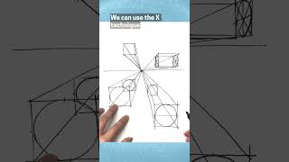 Drawing Cylinders in 1 Point Perspective howtodraw drawingtutorial [upl. by Burrow]