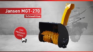 Motorgeräteträger Jansen MGT270 mit Schneefräse [upl. by Ennylcaj]