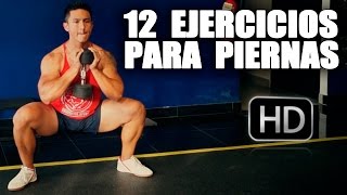 Los Mejores Ejercicios Para PIERNAS con MANCUERNAS [upl. by Hajidahk]