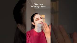 Right way of using face mask for the best results glowingskin facemask skincareroutine glow [upl. by Tala729]