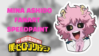 MINA ASHIDO MHA FANART  SPEEDPAINT [upl. by Orling]