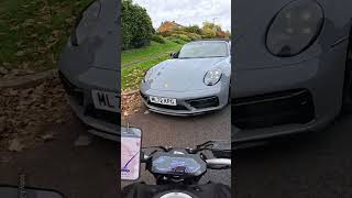 Motorbike Smashes Into Porsche 😱 [upl. by Esaertal411]