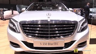 2015 Mercedes Benz S Class S 350 BlueTEC  Exterior and Interior Walkaround  2015 Geneva Motor Show [upl. by Kynthia210]