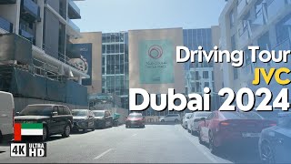 Driving Tour 4K Jumeirah Village Circle JVC Dubai [upl. by Harwin]