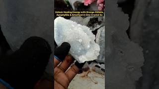 Beautiful Apophyllite Stilbite Orange Stillbite amp Chalcedony Geode Collection  GEMS by AK [upl. by An528]