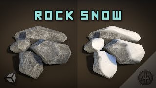 Unity Shader Graph  Rock Moss  Snow Shader Tutorial [upl. by Ainekahs639]