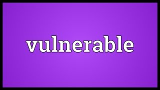 Vulnerable Meaning [upl. by Brasca]