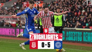 Potters beaten by league leaders  Stoke City 05 Leicester City  Highlights [upl. by Galitea667]