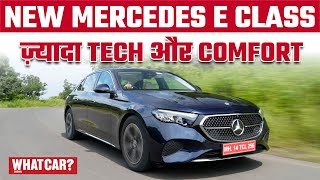 MercedesBenz EClass E 200 First Drive Review Hindi  WhatCarIndia [upl. by Atinnod]