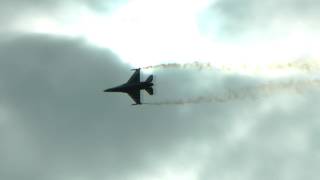 Sola Airshow 2017 in Stavanger  Norway  F16 Display [upl. by Ecarg905]