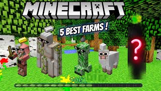 5 Best Starter Farms in all of Minecraft Survival for early game [upl. by Selim]