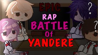 1980 Student Council react to EPIC RAP BATTLE OF YANDERE  Yandere Simulator [upl. by Annoj941]