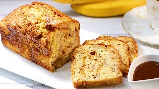 キャラメルバナナパウンドケーキの作り方 How to make caramel banana pound cake [upl. by Akcir]