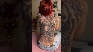 Beautiful 😍 back piece tattoo by artist winonataylortattoos inkdesigns tattooartist inked ink [upl. by Gillmore]