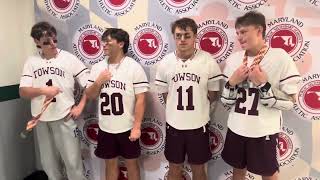 Towson boys lacrosse press conference Maryland Class 3A state championship 052124 [upl. by Grayson614]