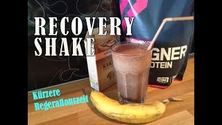 RECOVERY SHAKE für MUSKELAUFBAU  AUSDAUER [upl. by Aerdnua]