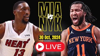 🔴LIVE  New York Knicks Vs Miami Knicks Full Game  NBA Live  Oct 30 2024  2k [upl. by Natsyrt198]