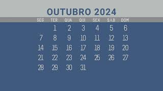 Agenda Fiscal  Outubro 2024 [upl. by Novelia]