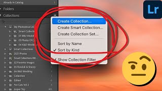 Collections vs Collection Sets vs Smart Collections How To Organize In Lightroom Classic [upl. by Annaehs]