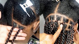 TWIST CLASS Multiple ways to start twist twist from the root Knotless twist  box braids twist [upl. by Kathe]