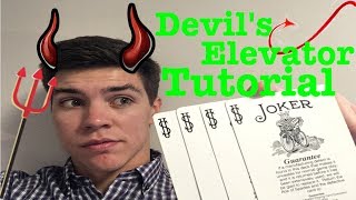 DEVILS ELEVATOR CARD TRICK TUTORIAL [upl. by Atirac417]