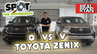 TOYOTA ZENIX Q HYBRID VS ZENIX V COMPARISON PHILIPPINES [upl. by Ahsyad]