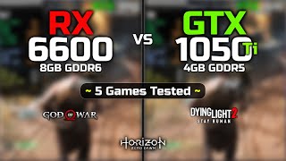 GTX 1050 Ti vs RX 6600  How Big Is The Difference [upl. by Ahtreb]