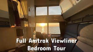 Full Amtrak Viewliner Bedroom Tour [upl. by Aihsa]