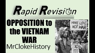 GCSE History Rapid Revision Opposition to the Vietnam War [upl. by Finnegan]