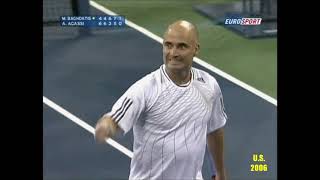 Andre Agassi v Marcos Baghdatis US Open 2006 [upl. by Hepzi843]