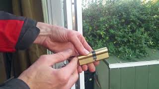 Lost keys How to replace euro cylinder lock [upl. by Oivat]