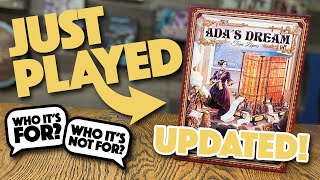 We Just Played Adas Dream  UPDATED VIDEO [upl. by Plafker]