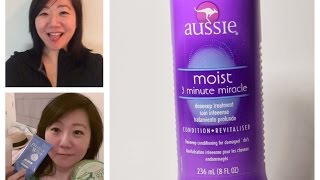 AUSSIE 3 Minute Miracle Moist Deeeeep Conditioner  It worked for me but  effortlessruth [upl. by Bel119]