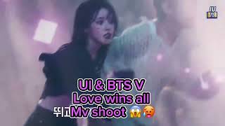 IU amp BTS V Love Wins All Mv Shoot😱😱😱 [upl. by Ailisab]