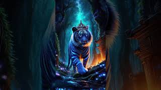 The Blue kingdom tiger 🐯 tiger lion animals [upl. by Ramma]