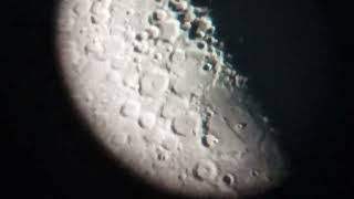 The Moon through the 76700mm Dobsonian 140x [upl. by Cleres28]