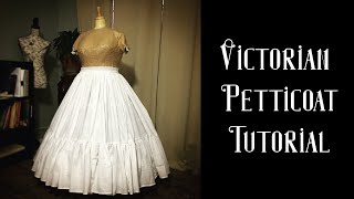 Making A Cheap Quick and Easy Victorian Petticoat [upl. by Avek]