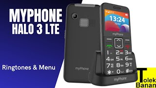 MyPhone Halo 3 LTE  Unboxing  Menu amp Ringtones  Dzwonki  Telefon dla seniora [upl. by Anatlus]