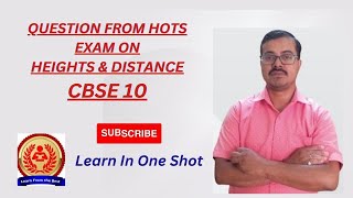 Height and distance class 10 important questions Concept class 10 cbse icse class10 maths [upl. by Elocon]