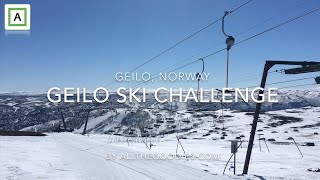 Geilo Ski Challenge  all lifts and slopes in the same day  allthegoodiescom [upl. by Kiri688]